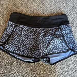 Lululemon Black and blue Patterned Shorts